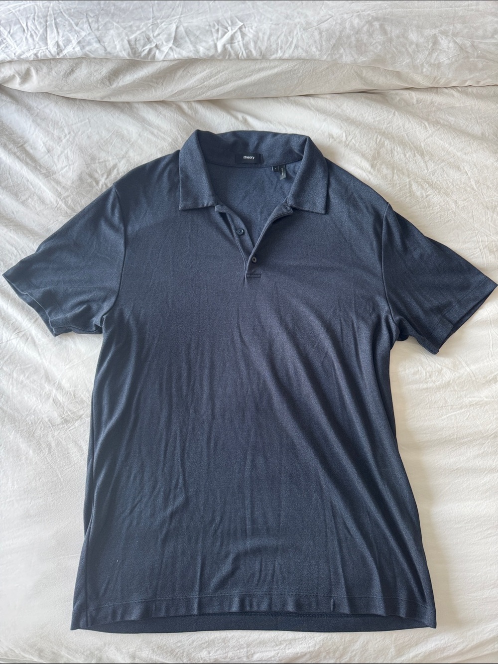 Theory Men's Dark Navy Short-Sleeve Polo